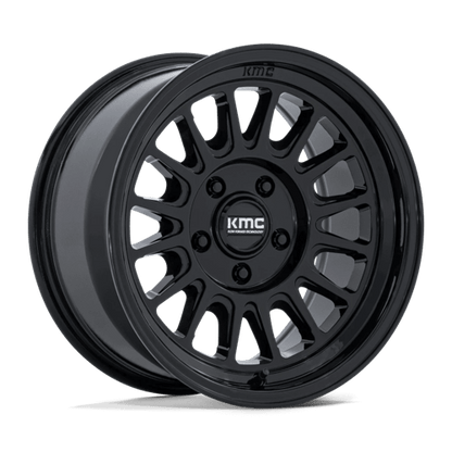 KMC KM733 IMPACT FFT Gloss Black 17x8.5 +25 6x135mm 87.1mm