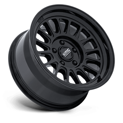 KMC KM733 IMPACT FFT Gloss Black 17x8.5 +25 6x120mm 66.9mm