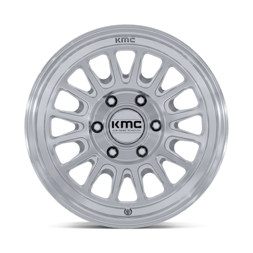 KMC KM733 IMPACT FFT Gloss Silver W/ Machined Face 17x8.5 0 6x135mm 87.1mm