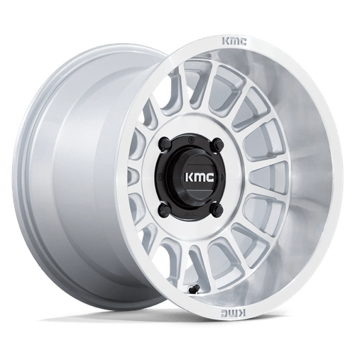 KMC KS138 IMPACT UTV Silver W/ Machined Face 15x10 0 4x156mm 115.1mm