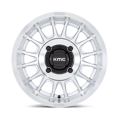 KMC KS138 IMPACT UTV Silver W/ Machined Face 15x10 0 4x156mm 115.1mm