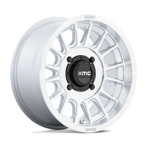 KMC KS138 IMPACT UTV Silver W/ Machined Face 15x7 +10 4x137mm 96mm