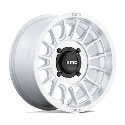 KMC KS138 IMPACT UTV Silver W/ Machined Face 15x7 +10 4x137mm 96mm