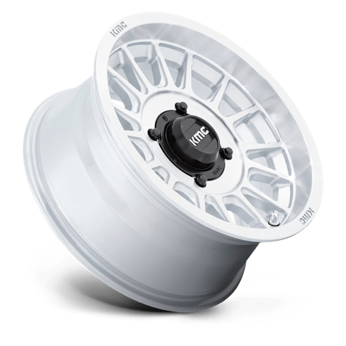 KMC KS138 IMPACT UTV Silver W/ Machined Face 15x7 +10 4x137mm 96mm