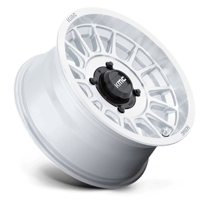 KMC KS138 IMPACT UTV Silver W/ Machined Face 15x7 +10 4x137mm 96mm