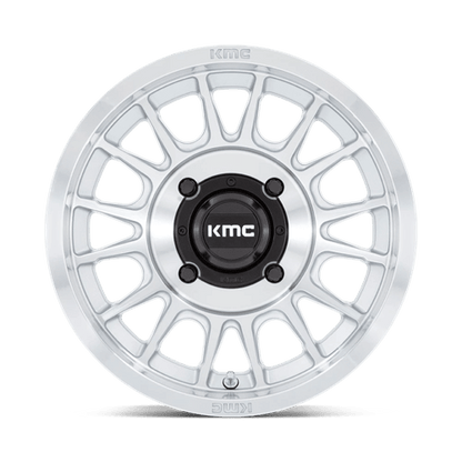 KMC KS138 IMPACT UTV Silver W/ Machined Face 15x7 +10 4x137mm 96mm