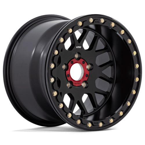 KMC KS235 GRENADE UTV BEADLOCK Satin Black 15x10 0 4x137mm 112.1mm