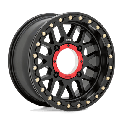 KMC KS235 GRENADE UTV BEADLOCK Satin Black 15x7 +10 4x110mm 86mm