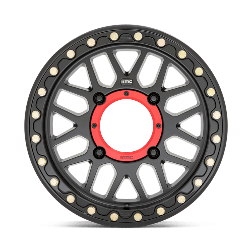 KMC KS235 GRENADE UTV BEADLOCK Satin Black 15x7 +10 4x110mm 86mm