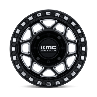 KMC KS241 TORX UTV BEADLOCK Gloss Black Milled 15x7 +38 4x156mm 115.1mm
