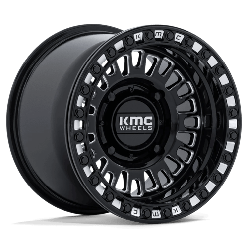 KMC KS242 AZTEC UTV BEADLOCK Gloss Black Milled 15x8 0 4x156mm 115.1mm