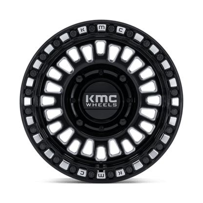 KMC KS242 AZTEC UTV BEADLOCK Gloss Black Milled 15x7 +38 4x137mm 96mm
