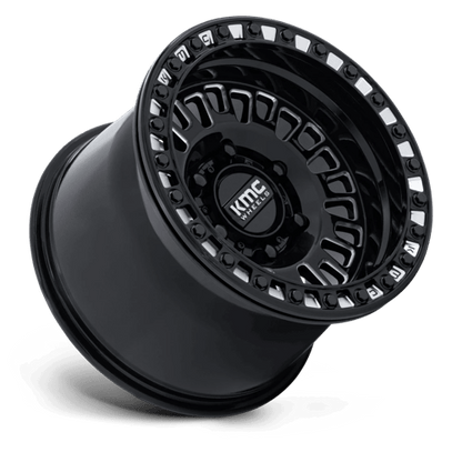 KMC KS242 AZTEC UTV BEADLOCK Gloss Black Milled 15x7 +38 6x139.7mm 100.3mm