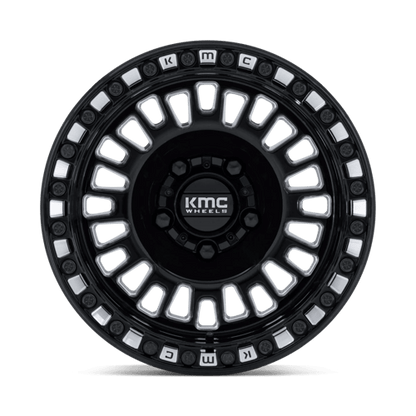 KMC KS242 AZTEC UTV BEADLOCK Gloss Black Milled 15x10 0 5x114.3mm 72.6mm