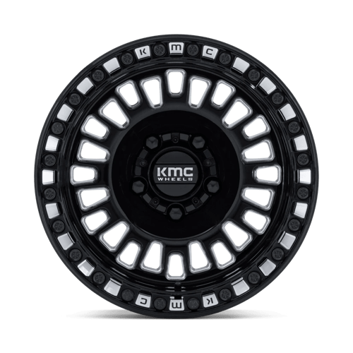 KMC KS242 AZTEC UTV BEADLOCK Gloss Black Milled 15x8 0 5x114.3mm 72.6mm
