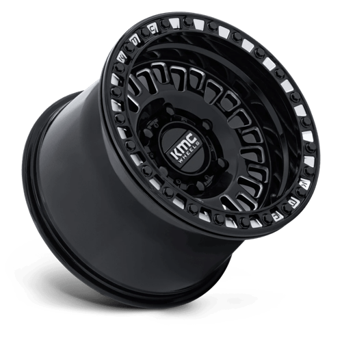 KMC KS242 AZTEC UTV BEADLOCK Gloss Black Milled 15x8 0 6x139.7mm 100.3mm