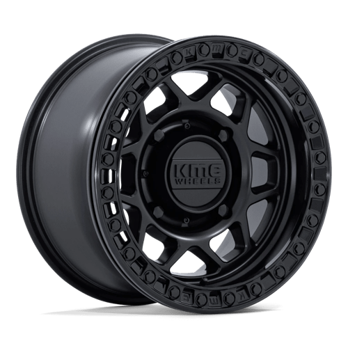 KMC KS241 TORX UTV BEADLOCK Matte Black W/ Gloss Black Rg 15x8 0 6x139.7mm 100.3mm