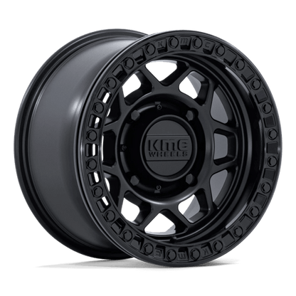 KMC KS241 TORX UTV BEADLOCK Matte Black W/ Gloss Black Rg 15x7 +38 6x139.7mm 100.3mm