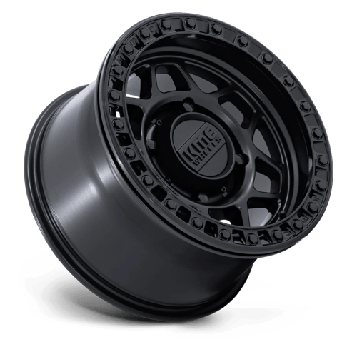 KMC KS241 TORX UTV BEADLOCK Matte Black W/ Gloss Black Rg 15x7 +38 4x137mm 96mm