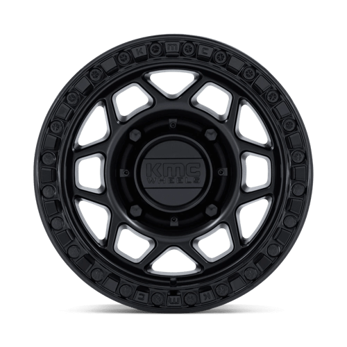 KMC KS241 TORX UTV BEADLOCK Matte Black W/ Gloss Black Rg 15x7 +38 4x156mm 115.1mm