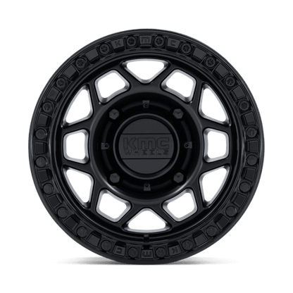 KMC KS241 TORX UTV BEADLOCK Matte Black W/ Gloss Black Rg 15x7 +38 4x156mm 115.1mm