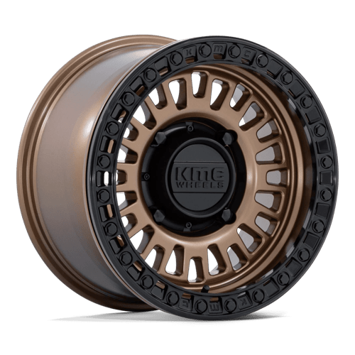 KMC KS242 AZTEC UTV BEADLOCK Matte Bronze W/ Matte Black Rg 15x8 0 6x139.7mm 100.3mm