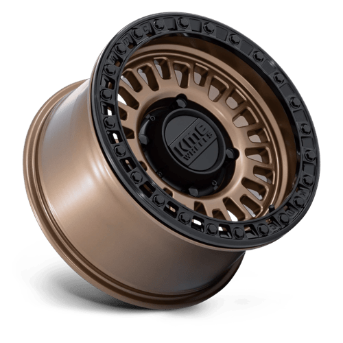 KMC KS242 AZTEC UTV BEADLOCK Matte Bronze W/ Matte Black Rg 15x10 0 4x137mm 96mm