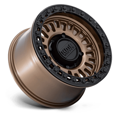 KMC KS242 AZTEC UTV BEADLOCK Matte Bronze W/ Matte Black Rg 15x8 0 5x114.3mm 72.6mm