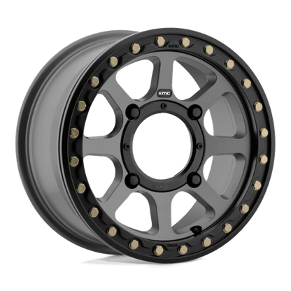 KMC KS234 ADDICT 2 UTV BEADLOCK Satin Gray 15x6 +38 4x156mm 132mm