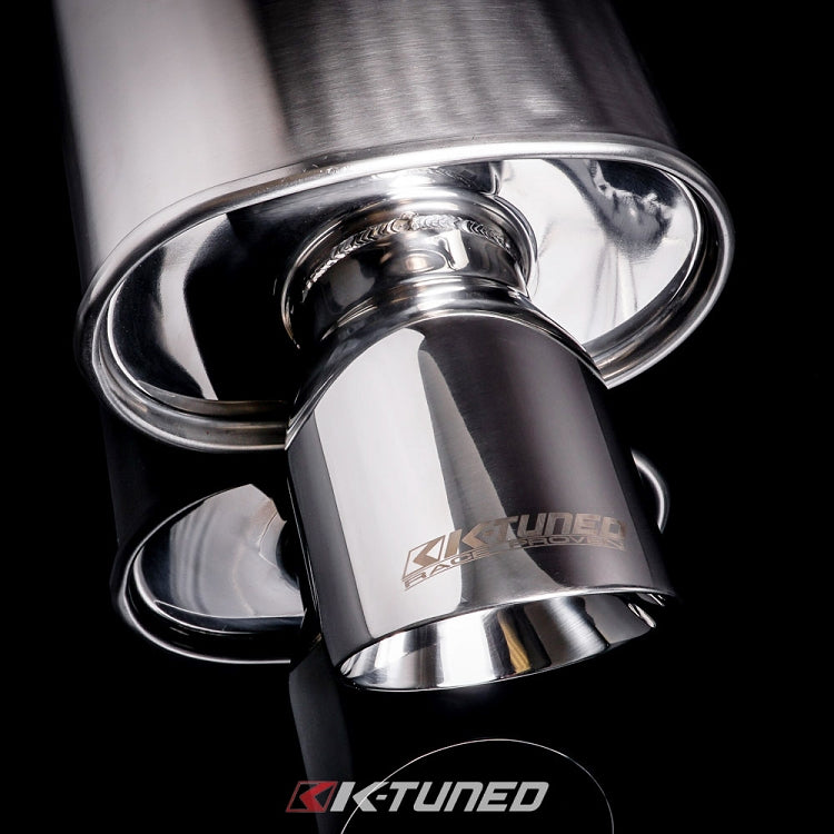 Universal Muffler - Polished / Short (Offset Inlet / Center Outlet)