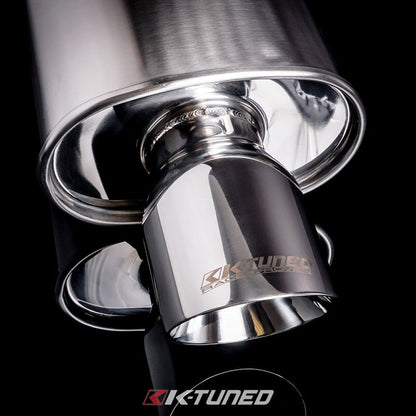 Universal Muffler - Polished / Short (Offset Inlet / Center Outlet)