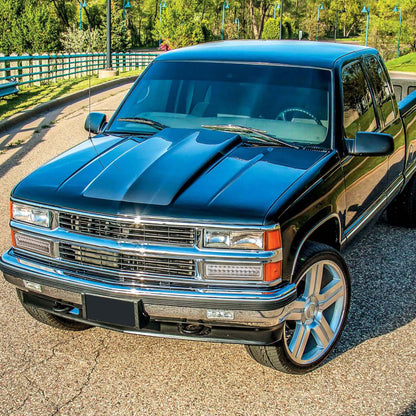 1988-1998 Chevrolet C/K Blazer/Tahoe/Silverado GMC Sierra/Yukon LED Bumper Lights (Chrome Housing/Clear Lens)