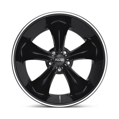 Foose F104 LEGEND Gloss Black Milled 18x8.5 +34 5x114.3mm 72.6mm