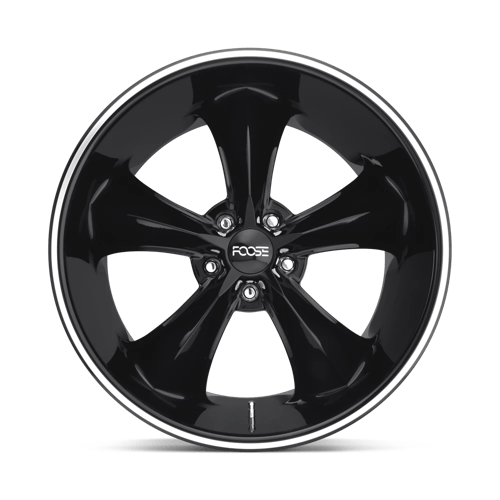 Foose F104 LEGEND Gloss Black Milled 18x9 +7 5x114.3mm 72.6mm