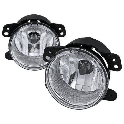 2005-2011 Chrysler 300/PT Cruiser Dodge Magnum/Journey Jeep Wrangler H8 Fog Light (Chrome Housing/Clear Lens)