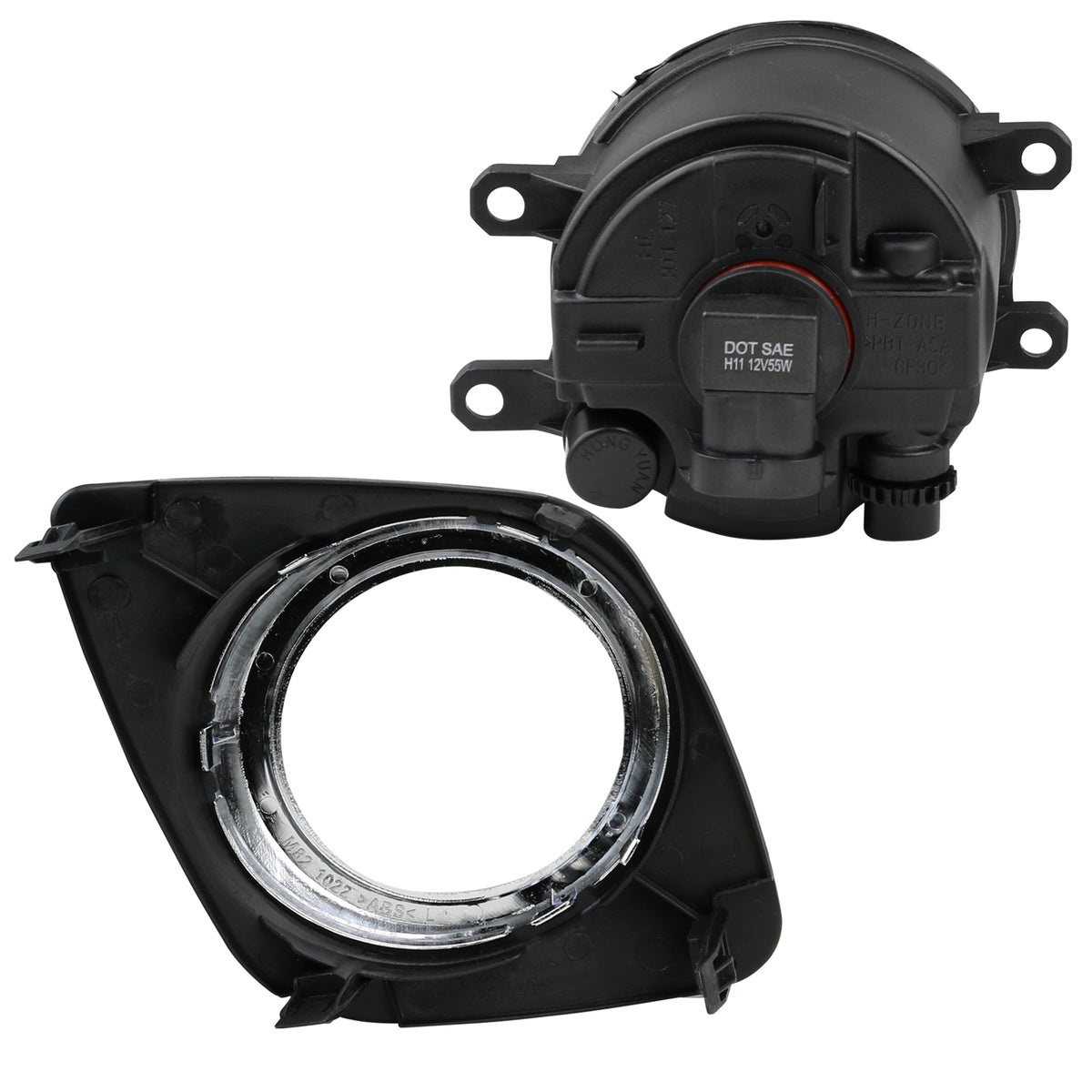 2009-2012 Toyota RAV4 H11 Fog Lights Kit (Chrome Housing/Clear Lens)