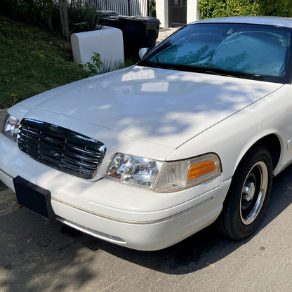 1998-2011 Ford Crown Victoria Factory Style Headlights (Chrome Housing/Clear Lens)