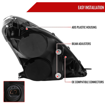 2000-2005 Toyota Celica Projector Headlights w/ SMD LED Light Strip (Black Housing/Smoked Lens)