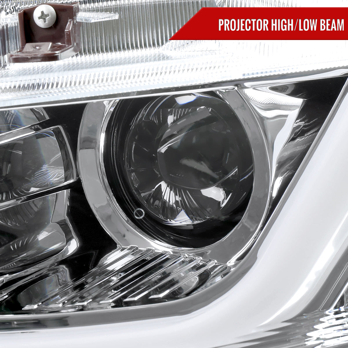 2016-2021 Honda Civic Projector Headlights w/ LED Switchback Sequential Turn Signal (Chrome Housing/Clear Lens)