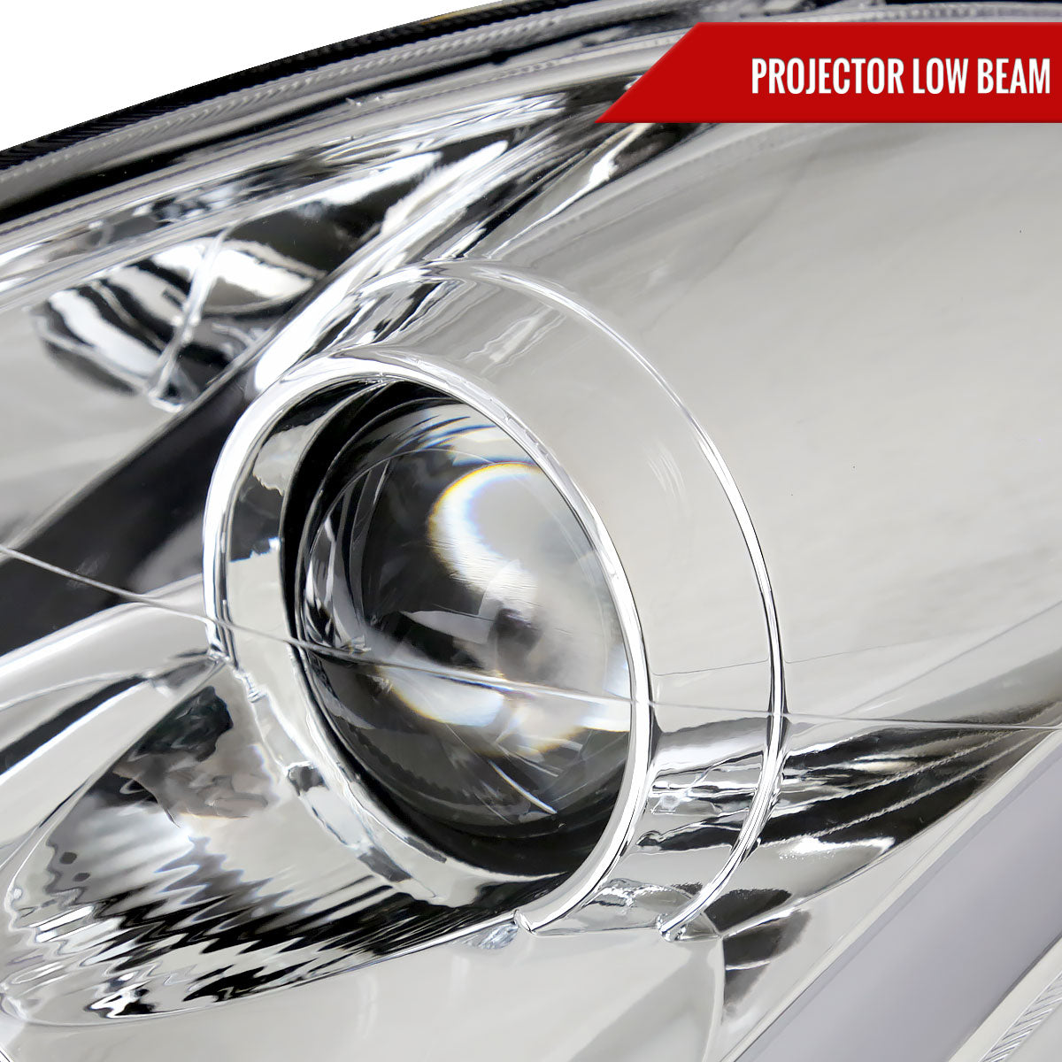 2003-2007 Infiniti G35 Coupe LED Bar Projector Headlights w/ Sequential Turn Signals (Chrome Housing/Clear Lens)