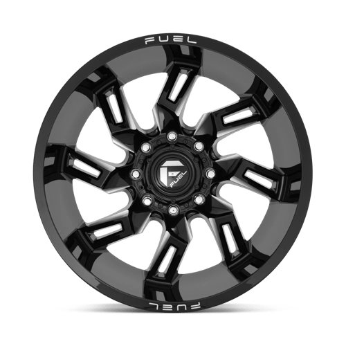 Fuel Offroad D747 LOCKDOWN Gloss Black Milled 22x10 -18 6x135mm 87.1mm