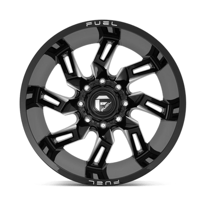 Fuel Offroad D747 LOCKDOWN Gloss Black Milled 22x10 -18 6x135mm 87.1mm