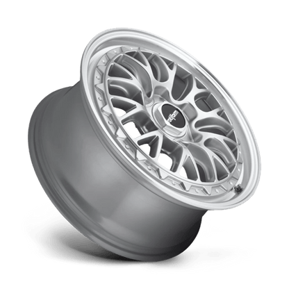 Rotiform R155 LSR Gloss Silver Machined 18x8.5 +35 5x112mm 66.6mm