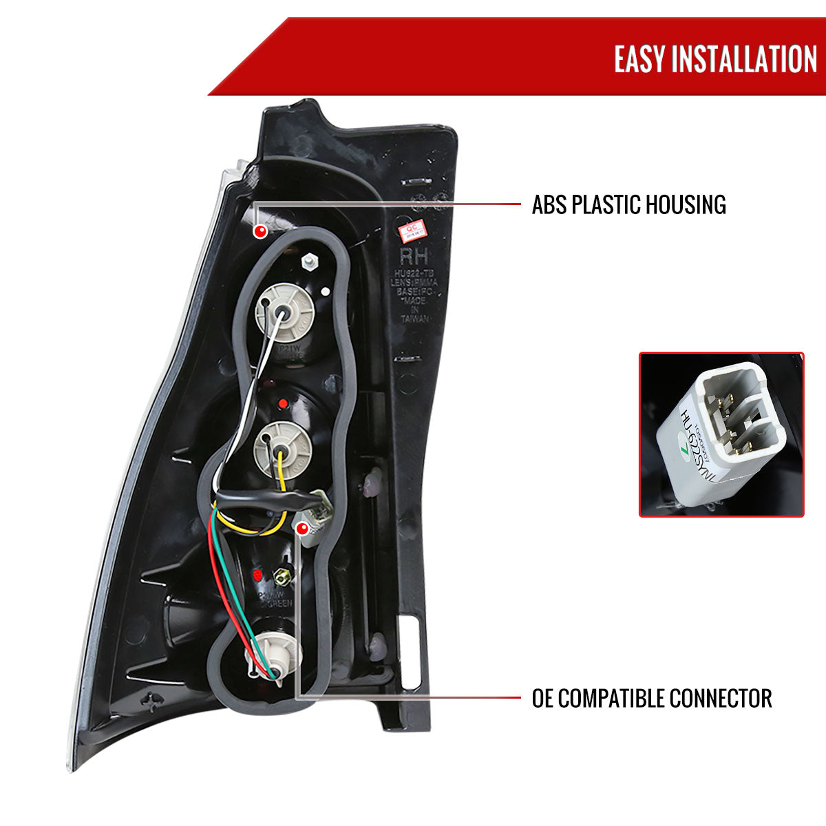 2003-2005 Toyota 4Runner Tail Lights (Chrome Housing/Smoked Lens)