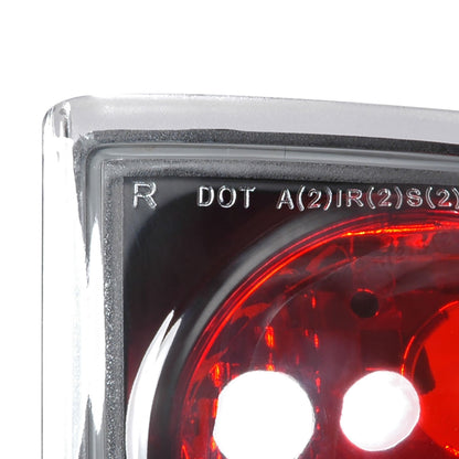 1995-2004 Chevrolet Blazer/S10 GMC Jimmy/Envoy Oldmosbile Bravada Tail Lights (Matte Black Housing/Clear Lens)