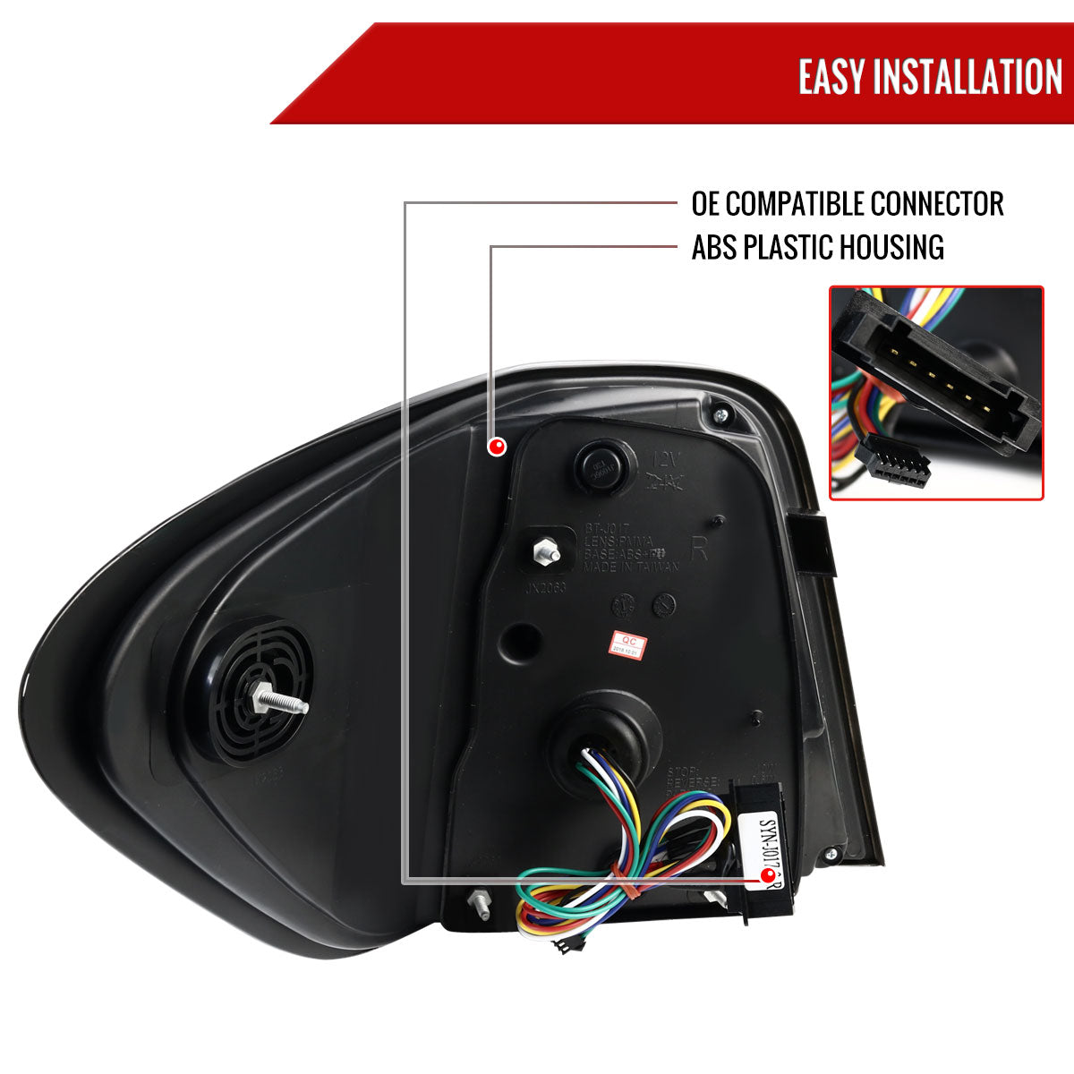 2006-2011 Mercedes Benz W164 ML Class LED Tail Lights (Chrome Housing/Red Smoked Lens)