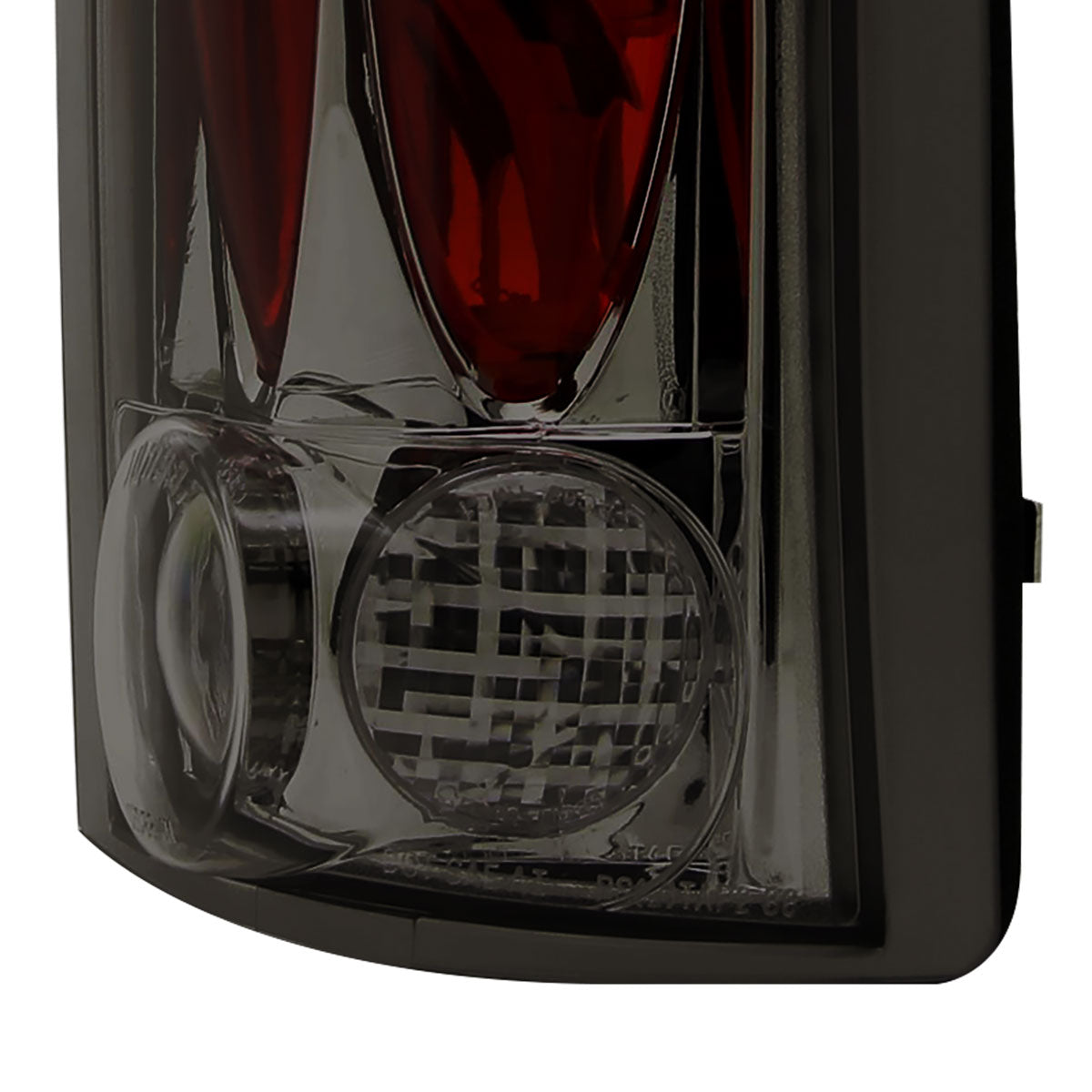 1988-2000 Chevrolet C/K C10/Silverado/Tahoe/Suburban GMC Sierra/Jimmy/Yukon Tail Lights (Chrome Housing/Smoked Lens)