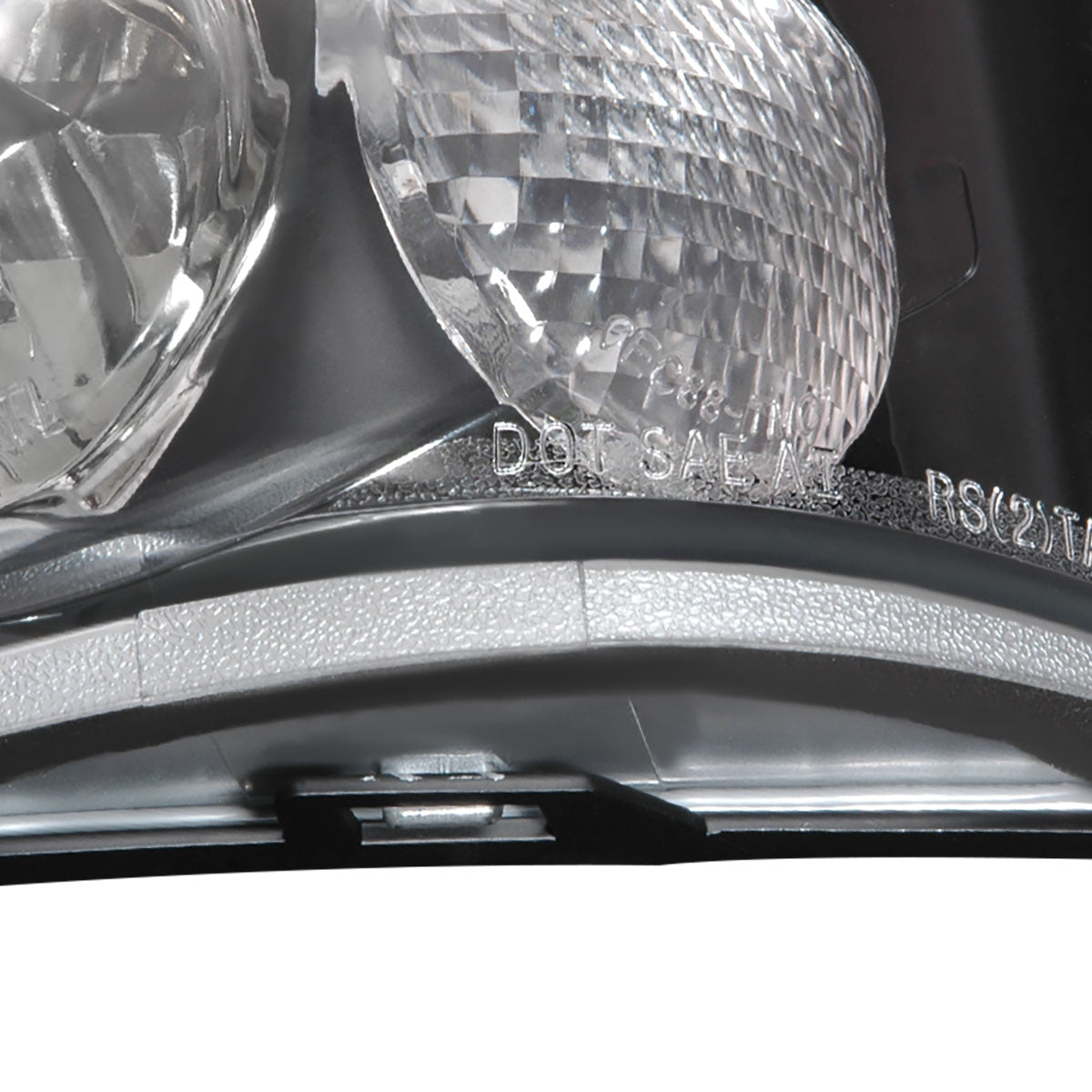 1988-2000 Chevrolet C/K C10/Silverado/Tahoe/Suburban GMC Sierra/Jimmy/Yukon Tail Lights (Matte Black Housing/Clear Lens)