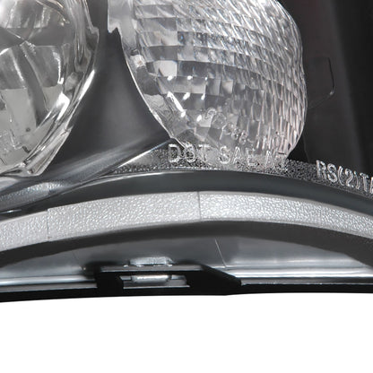 1988-2000 Chevrolet C/K C10/Silverado/Tahoe/Suburban GMC Sierra/Jimmy/Yukon Tail Lights (Matte Black Housing/Clear Lens)