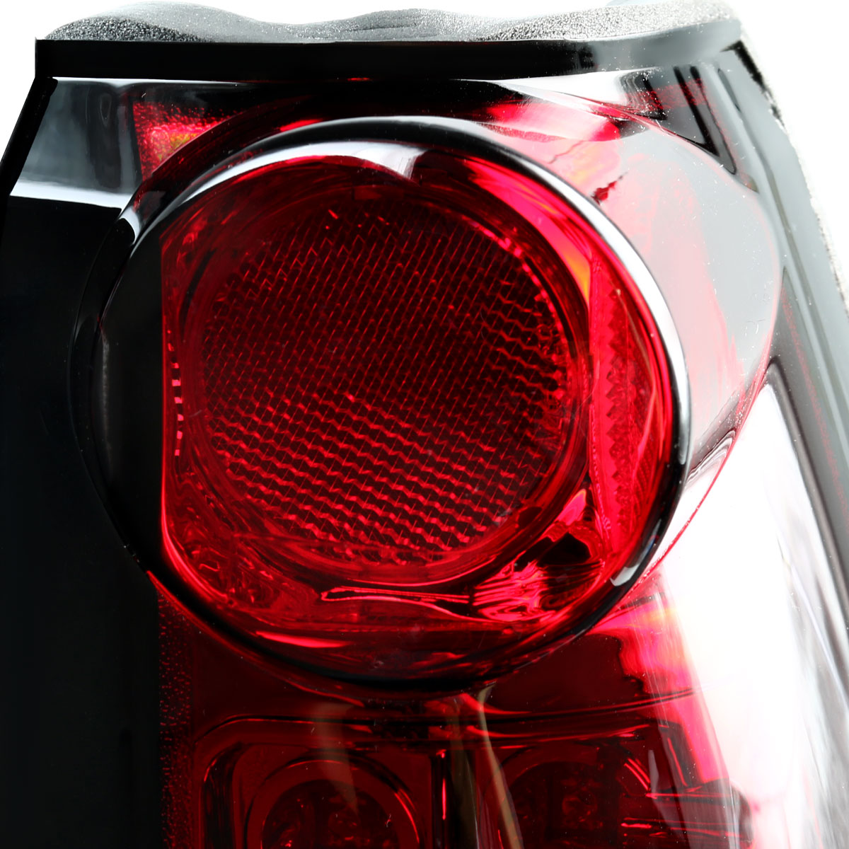 1988-2000 Chevrolet C/K C10/Silverado/Tahoe/Suburban GMC Sierra/Jimmy/Yukon LED Tail Lights (Chrome Housing/Red Clear Lens)
